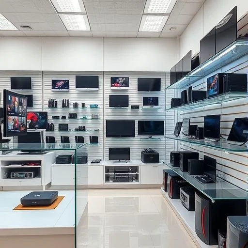 Close-up of a cutting-edge electronic gadget with glowing circuits